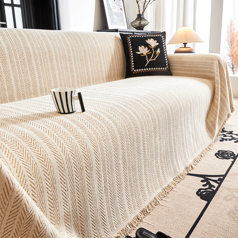 Herringbone Pattern Sofa Cover - Modern, Stylish & Durable Sofa Protection | Stornfield