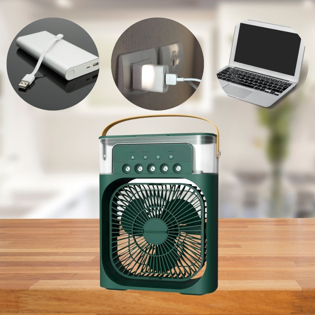 3-in-1 Air Cooler Humidifier | Portable, Adjustable Fan Speeds & Ideal for Bedrooms, Offices & Small Spaces | Stornfield