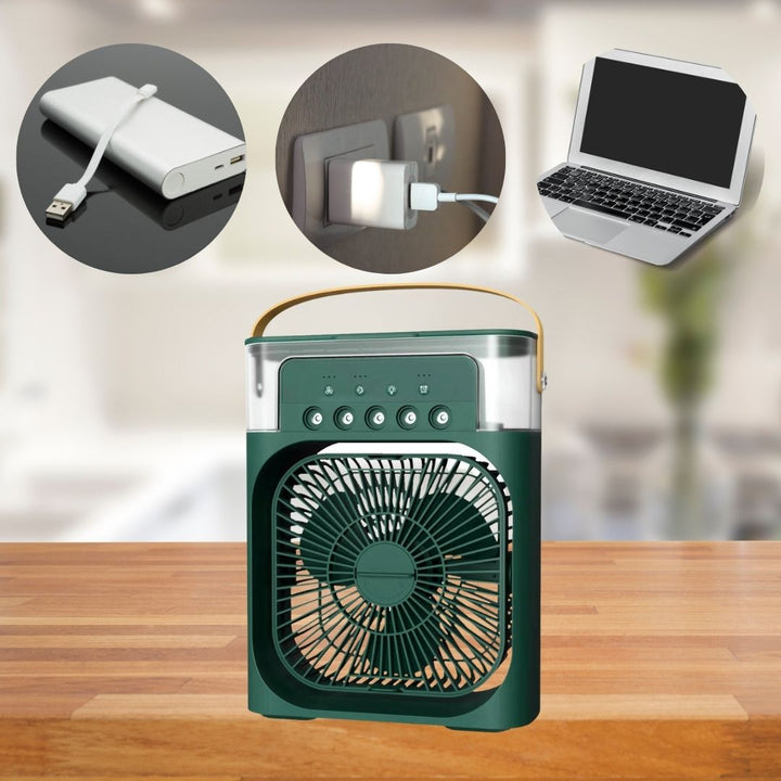 3-in-1 Air Cooler Humidifier | Portable, Adjustable Fan Speeds & Ideal for Bedrooms, Offices & Small Spaces | Stornfield