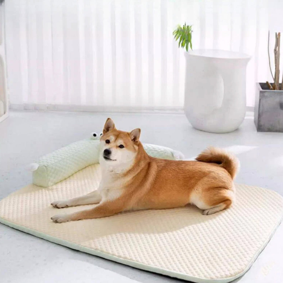 Cooling Pet Bed with Neck Guard Breathable Supportive Washable | Stornfield
