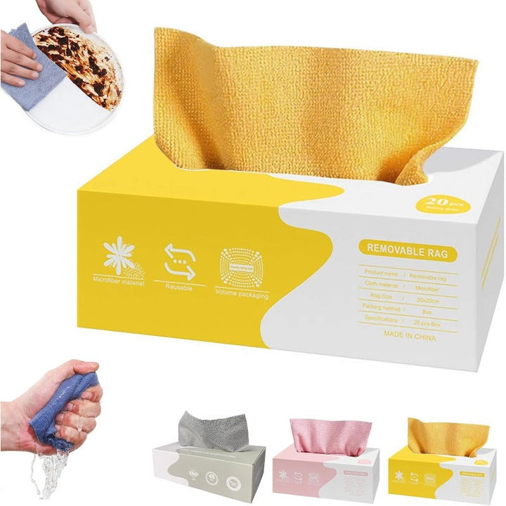 Stornfield Reusable Pop-Up Microfiber Wipes