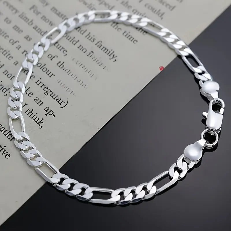 925 Silver Figaro Cuban Chain Stornfield