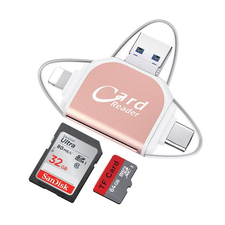 Multi-Port 4-in-1 Universal SD TF Card Reader | Stornfield