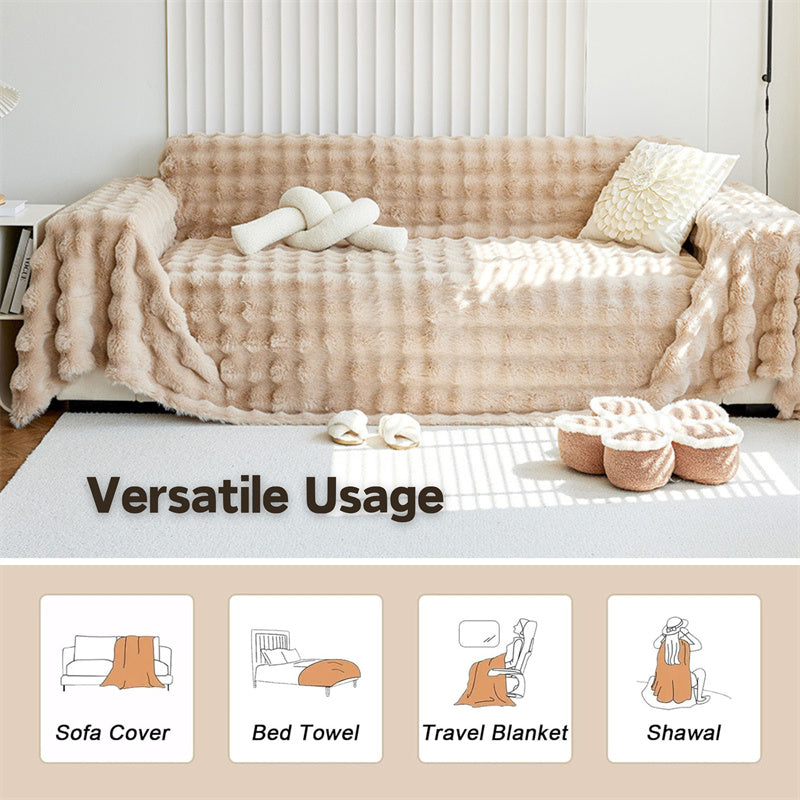 Premium Faux Fur Non-Slip Sofa Covers | Stornfield