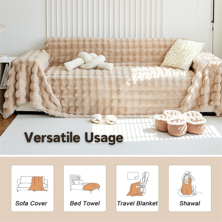 Premium Faux Fur Non-Slip Sofa Covers | Stornfield