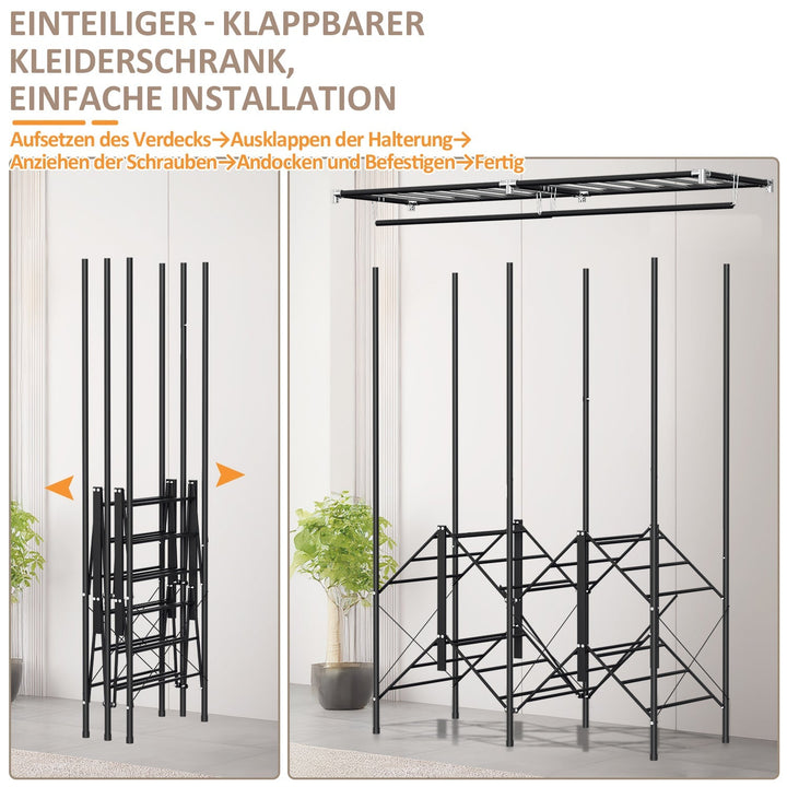 Foldable wardrobe bedroom cabinet | Stornfield