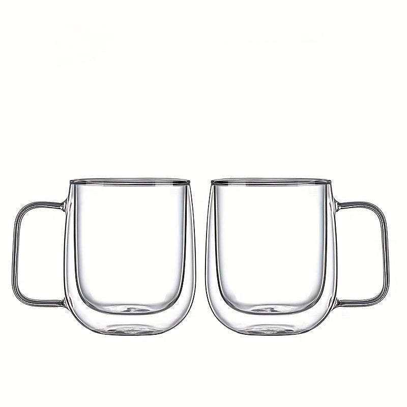 ThermoSip Double-Walled Glass Mug – Borosilicate Glass, Heat Resistant & Elegant | Stornfield