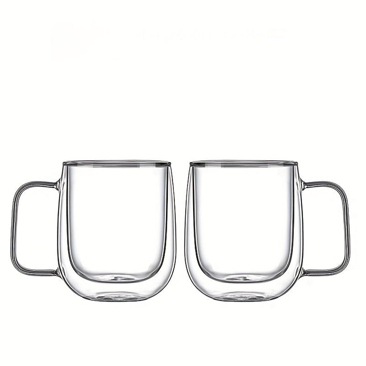ThermoSip Double-Walled Glass Mug – Borosilicate Glass, Heat Resistant & Elegant | Stornfield