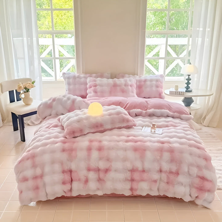 Cozy Plush Bedding Set – Warm and Soft for Autumn & Winter | ReversiStornfielde Design in Rabbit Fur & Milk Velvet | Stornfield