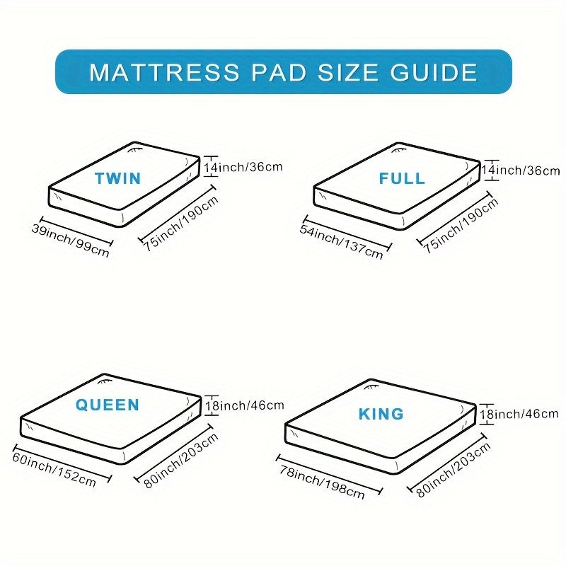 Ultimate Cooling Mattress Pad – Premium Quilted Pillow Top, Luxuriously Fluffy and Ultra-Breathable with Secure 14-18 Deep Pocket Cover – Enhanced Sleep Comfort, 1pc | Stornfield