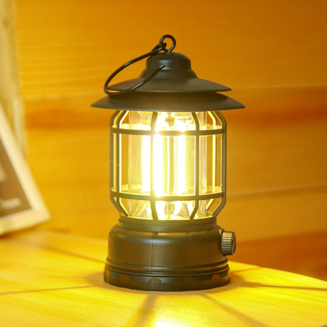 RetroGlow Lamp – Dimmable Rechargeable LED Outdoor Lighting | Stornfield