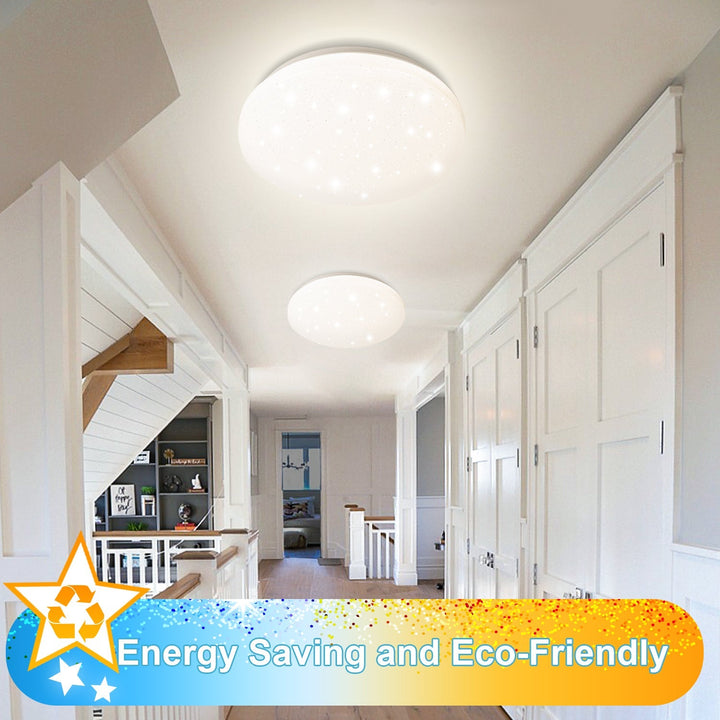 24W LED Ceiling Light Dimmable with Starry Sky Effect | Stornfield
