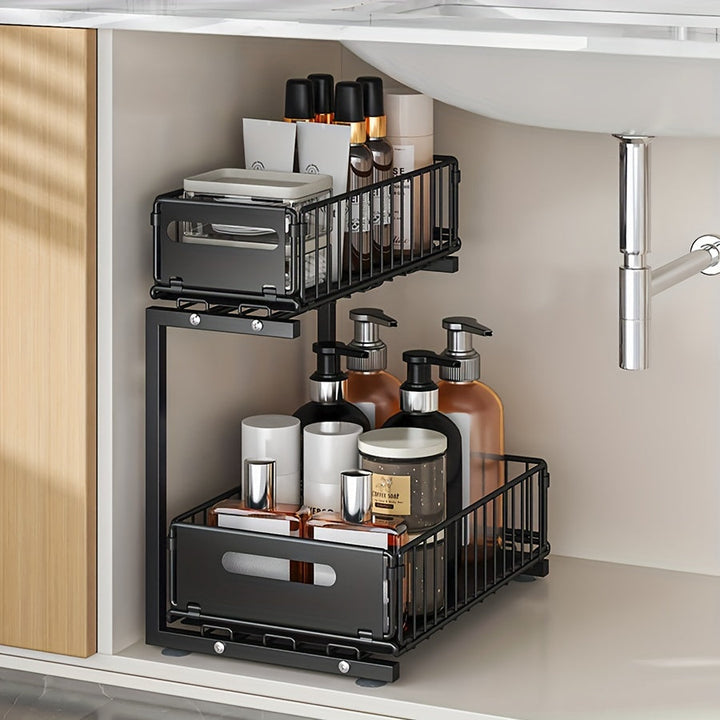 Pull-out Under-Cabinet Organizer 2 Levels | Stornfield