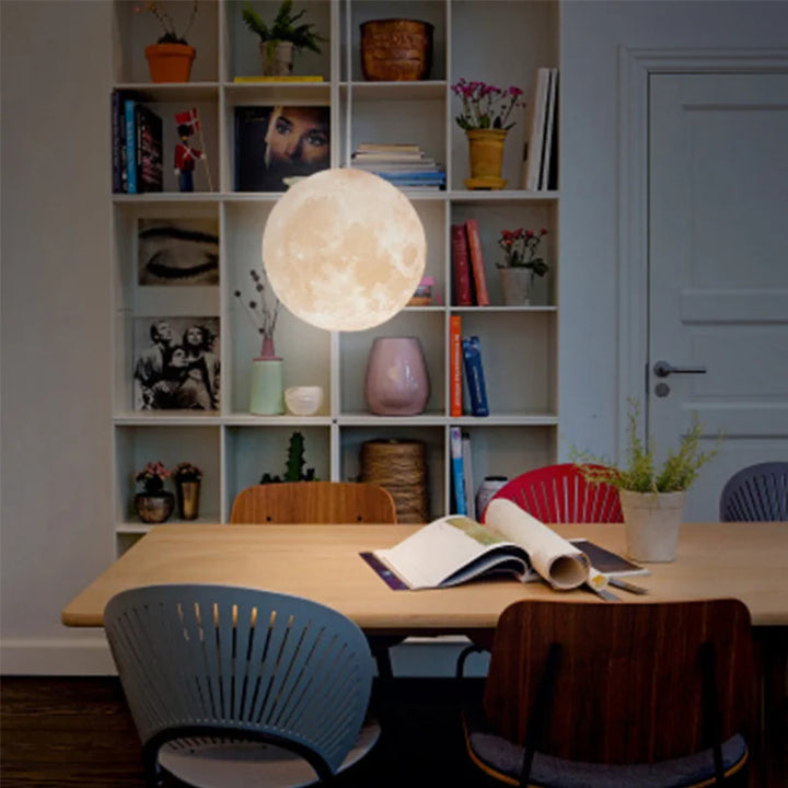 Lunar LED pendant light - Moon design hanging lamp for living room & bedroom | Stornfield
