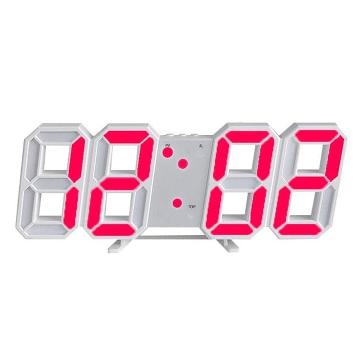 Stornfield | Digital 3D LED Wall Clock – Modern Design with Dimming Function and Optimal Visibility