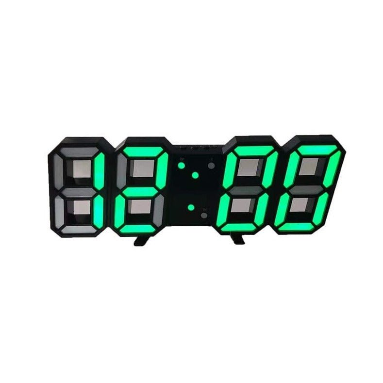 Stornfield | Digital 3D LED Wall Clock – Modern Design with Dimming Function and Optimal Visibility