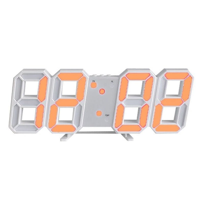 ClariTime 3D LED Wall Clock — Recognize your stress-free time in radiant clarity at any time | Stornfield