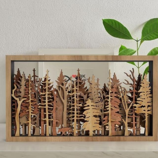 Stornfield | Wall Décor - WoodForrest 3D - Enchanting Forest Scene - Fox and Tree Silhouette