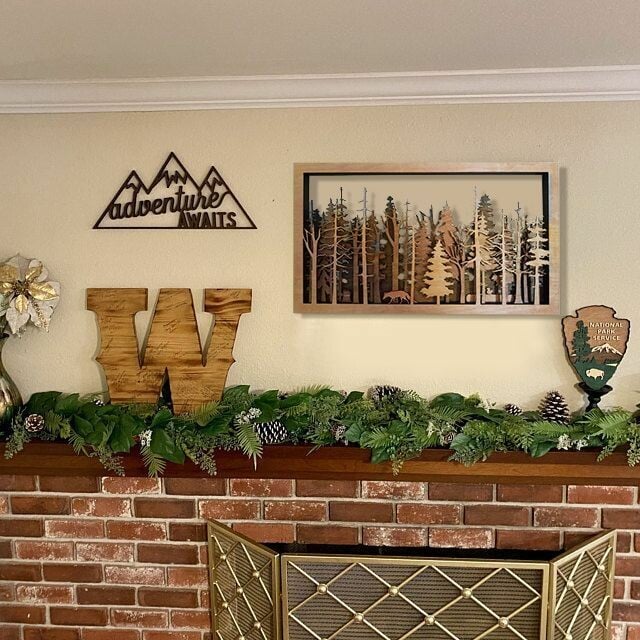 Stornfield | Wall Décor - WoodForrest 3D - Enchanting Forest Scene - Fox and Tree Silhouette