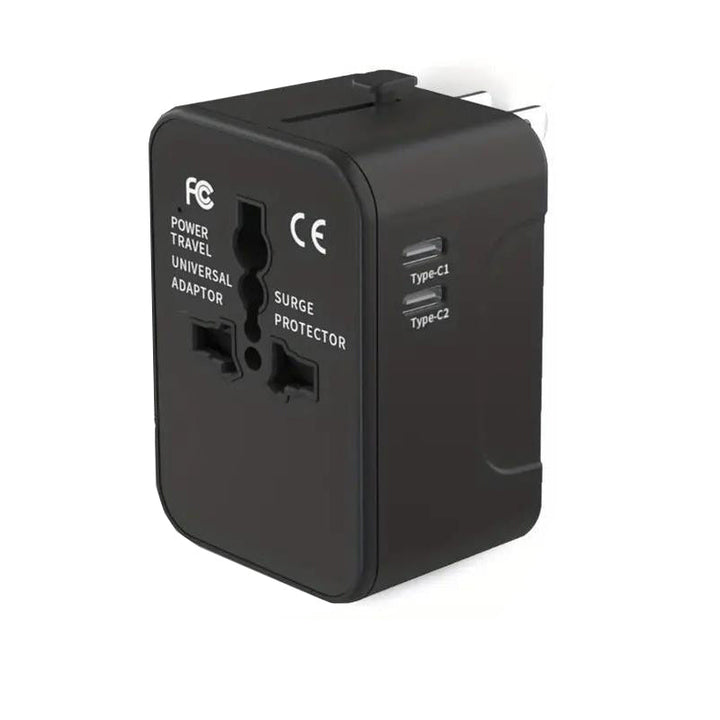 Universal travel adapter with dual USB ports | Stornfield