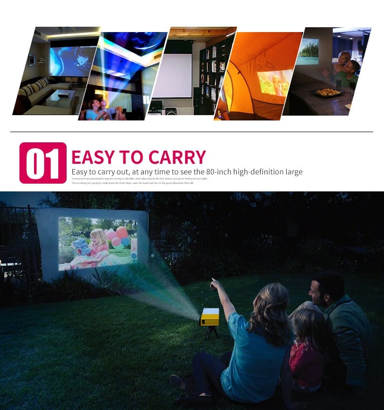 Mini Projector Experience Your Movies Anywhere | Stornfield