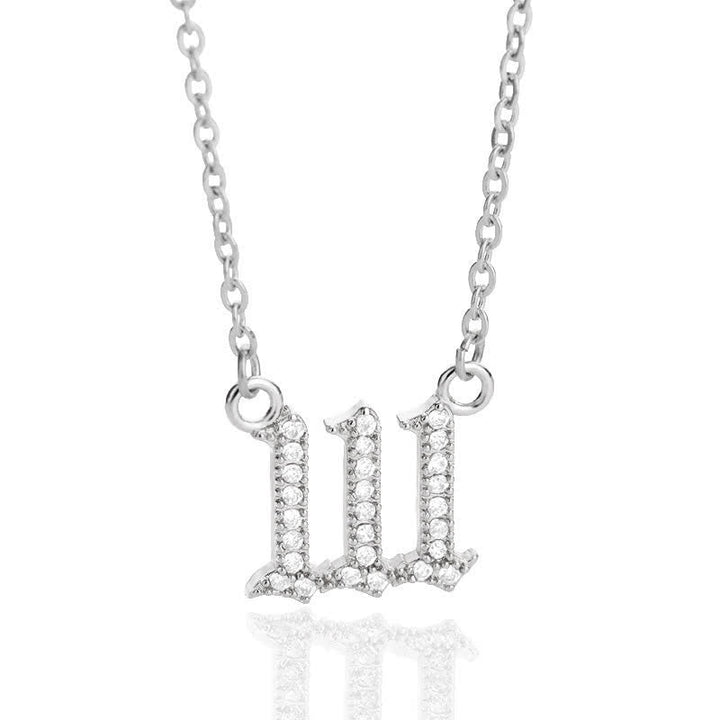 Stornfield | English Number Zircon Necklace – Seraphina