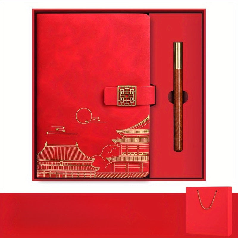 Imperia Luxe Gift Set – Notebook, Thermos Bottle and Pen in Gift Box | Stornfield