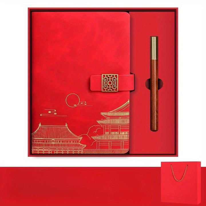 Imperia Luxe Gift Set – Notebook, Thermos Bottle and Pen in Gift Box | Stornfield