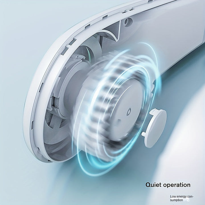 1pc Hands-Free Portable Neck Fan - Rechargeable, Leafless, and USB Powered - Perfect for Desk and Travel Use | Stornfield