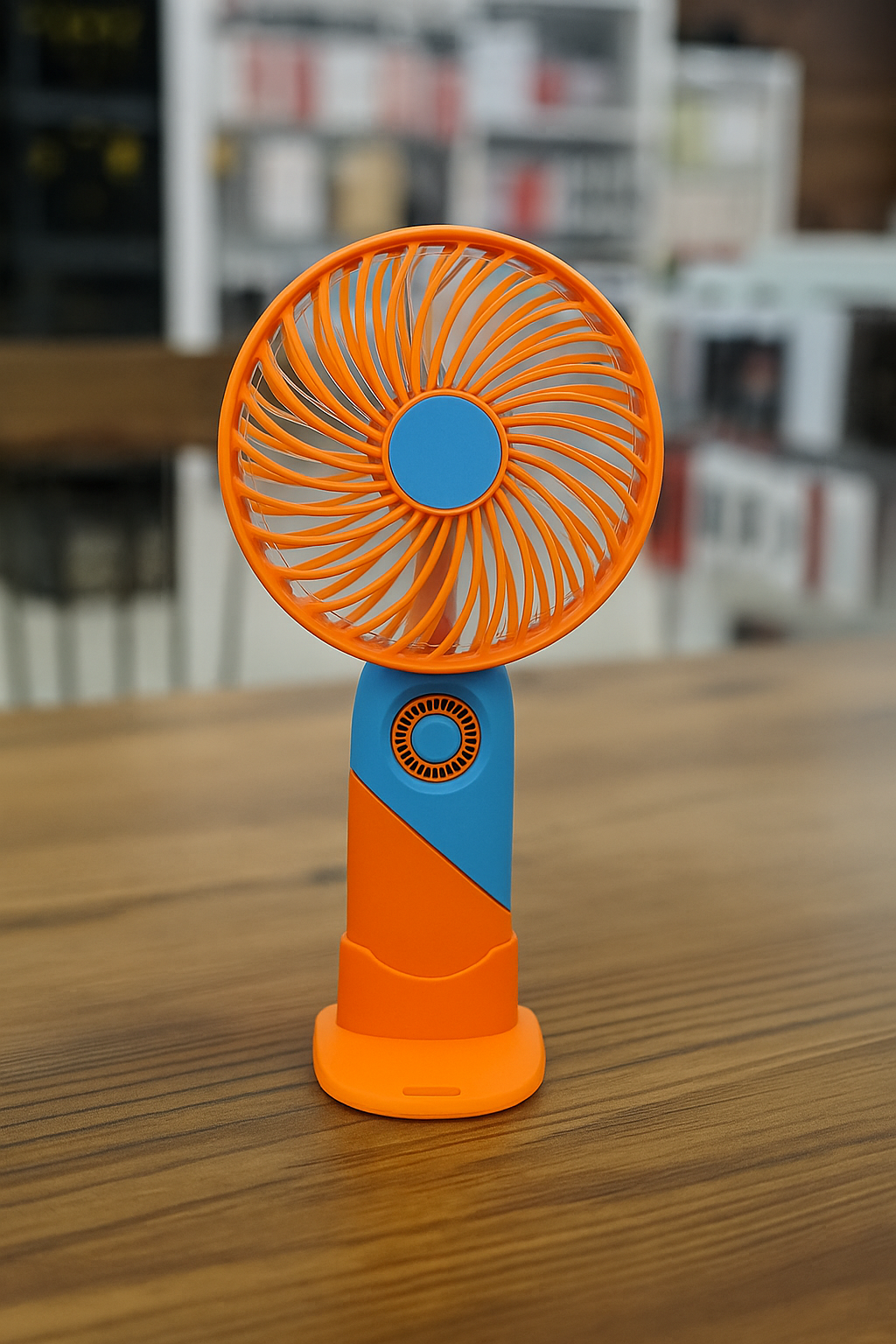 ColorTwist™ Mini Fan – 3-Speed Rechargeable Handheld Fan | Stornfield