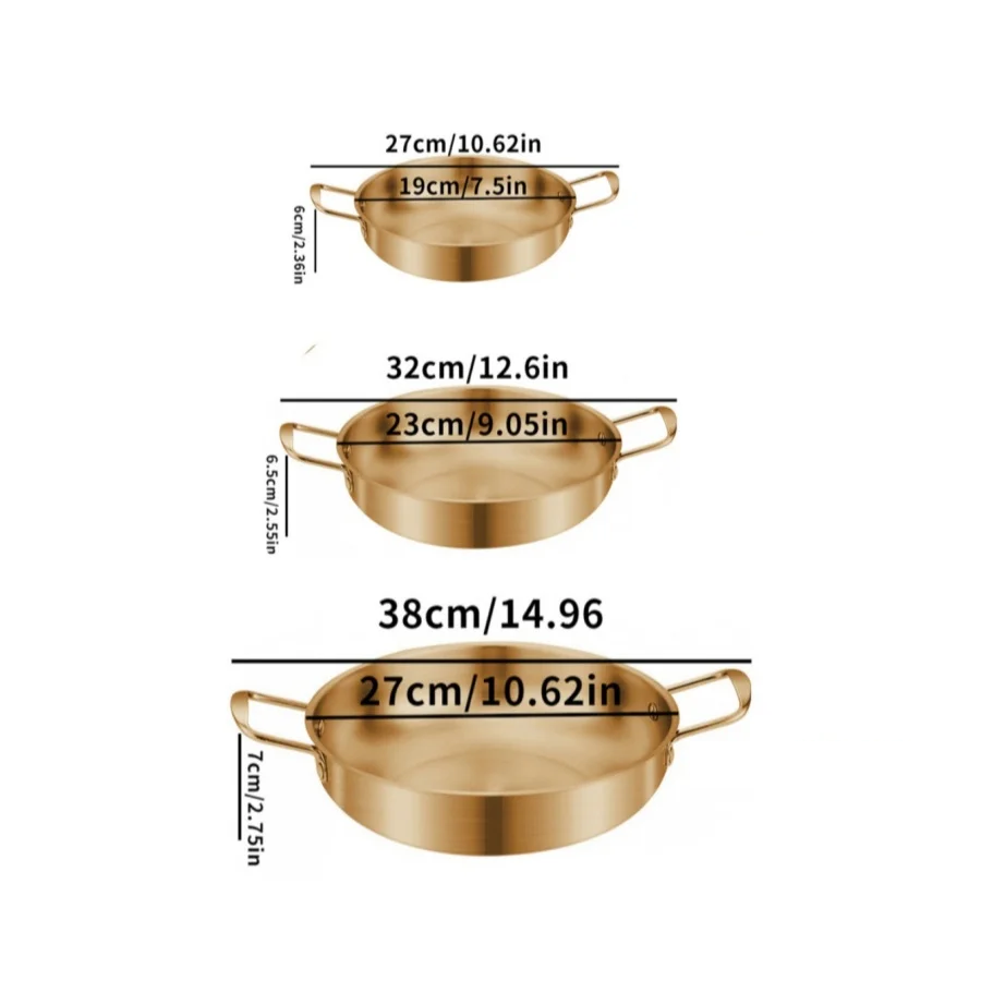 GastroPan – Stainless Steel Sauce & Paella Pan with Handle Stornfield