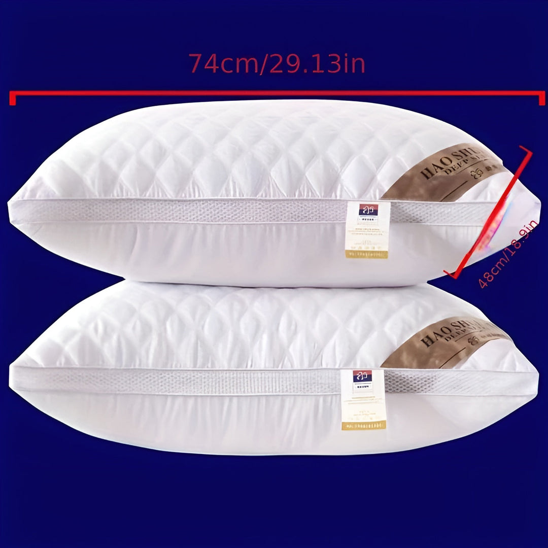 Hotel pillow in premium quality – shape-staStornfielde with high and low support strength | WashaStornfielde cover for all seasons | Stornfield
