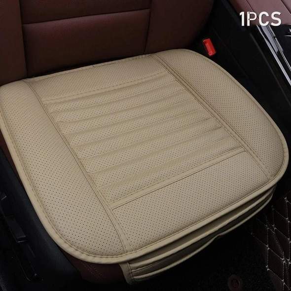 Stornfield | Leather Bamboo Charcoal Car Seat Cushion-Absorbing odor(Four Seasons Universal)