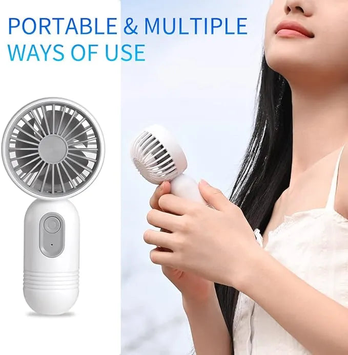 USB Rechargeable Mini Portable Fan With 3 Speeds | Stornfield