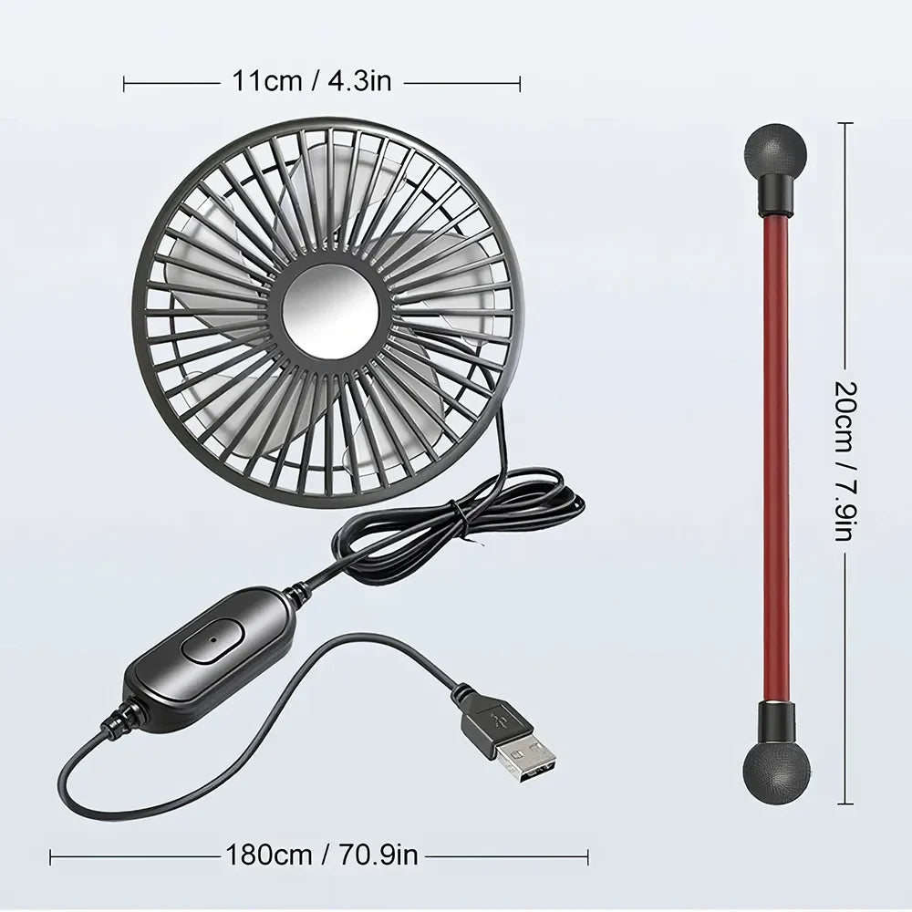 Multidirectional Car Back Seat Fan | Stornfield