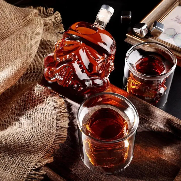 3pcs Creative Whiskey Decanter with 2 Counts Glasses Bar Utensil | Stornfield