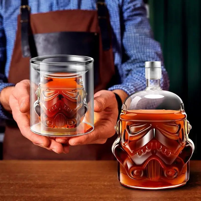 3pcs Creative Whiskey Decanter with 2 Counts Glasses Bar Utensil | Stornfield