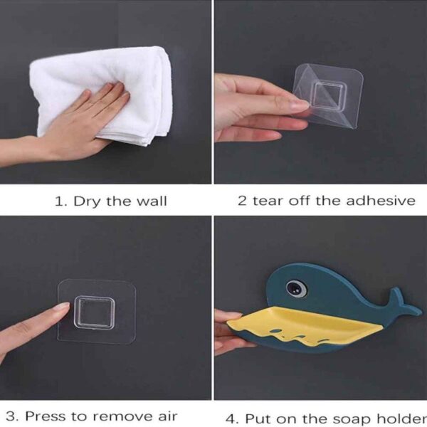 Whale Shapes Wall Mounted Soap Dish Stornfield