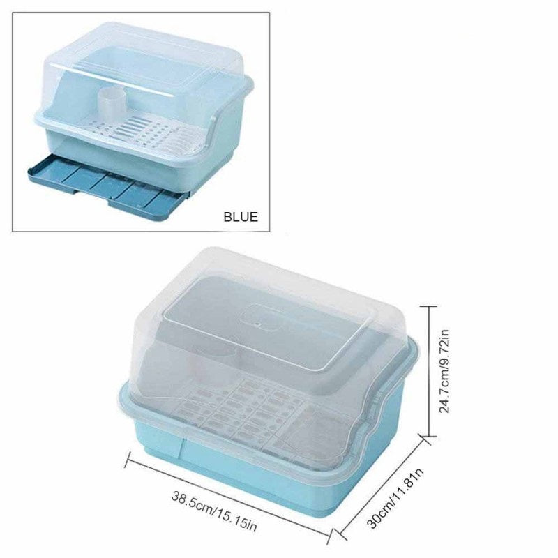 Dish Rack Covered With Drainage Tray Stornfield