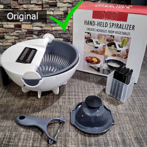 Multi Manual Vegetable Slicer Strainer Bowl Stornfield