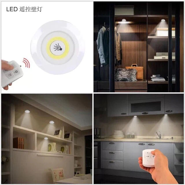 3 Pcs Wireless LED Lights Closet Lights with Remote Control Stornfield