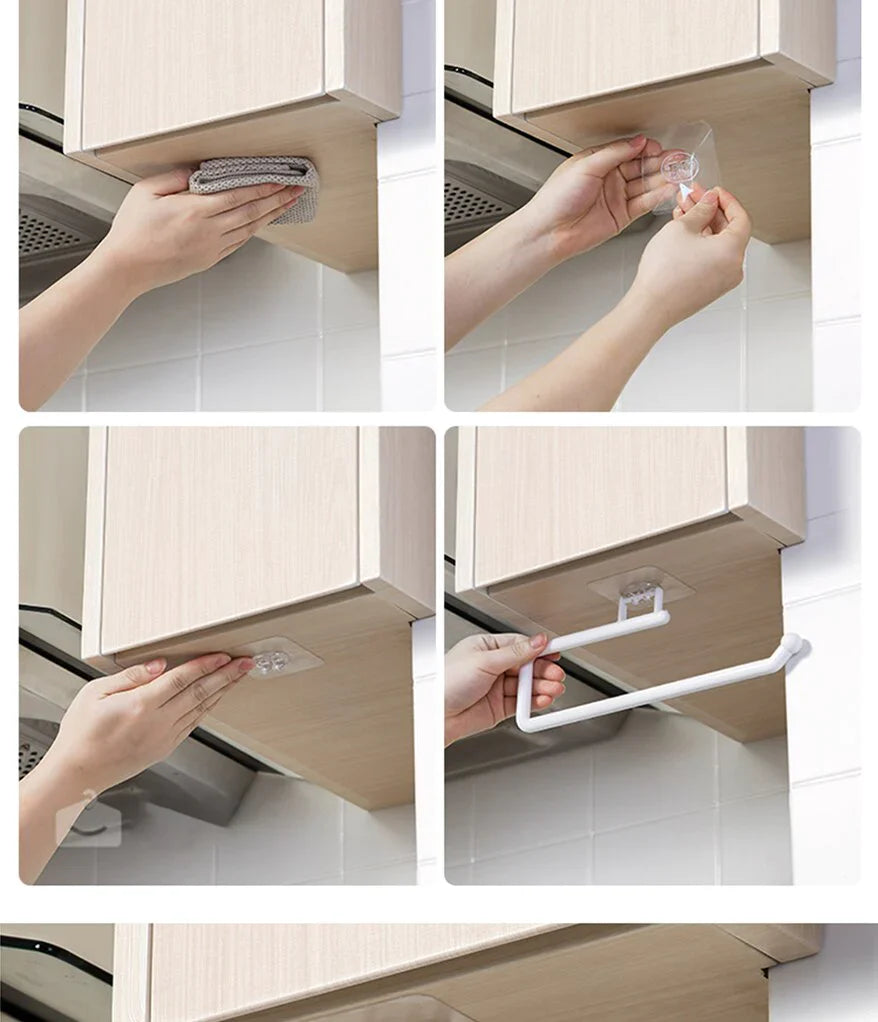 Tissue Hanger, Plastic Paper Roll Holder Wall Mounted Stornfield