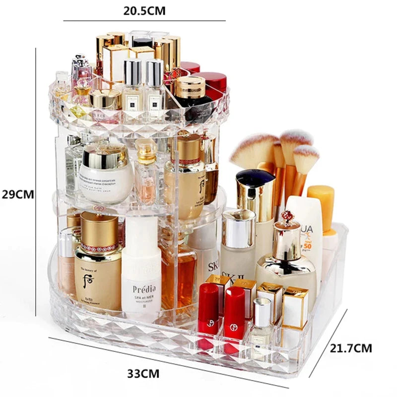 360 Rotating Makeup Beauty Organizer Stornfield