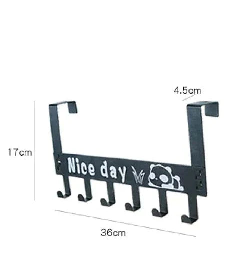 6 Hooks Nice Day Metal Hooks Door Hanger Stornfield