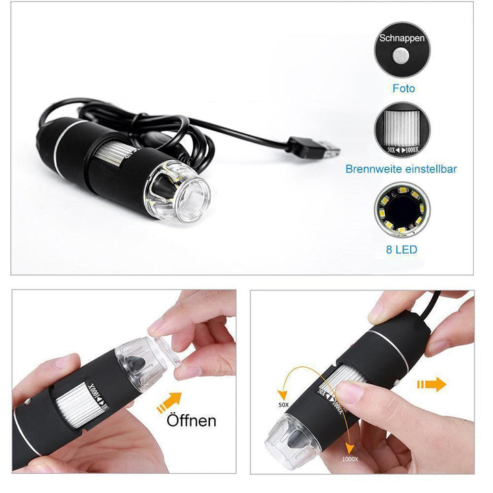 Wearable 1000X Zoom 1080p Microscope Camera | Stornfield
