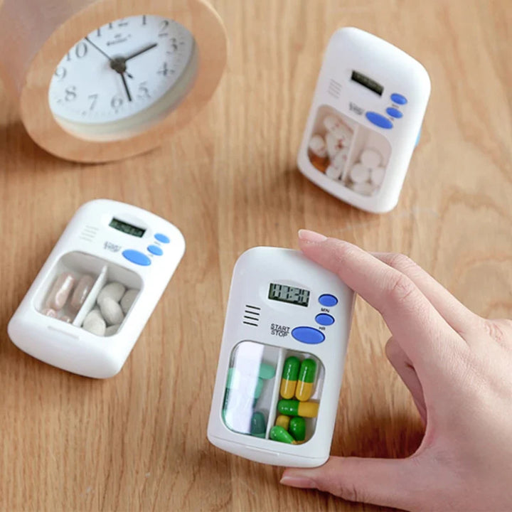 Pill Storage Case With Alarm Timer Clock Stornfield