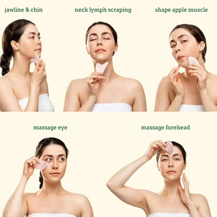 Jade Roller & Gua Sha, Face Roller, Facial Beauty Roller Skin Care Tools, Stornfield