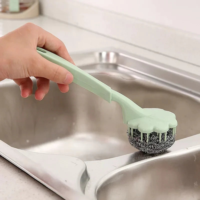 Brosse métallique à boule avec long manche Stornfield