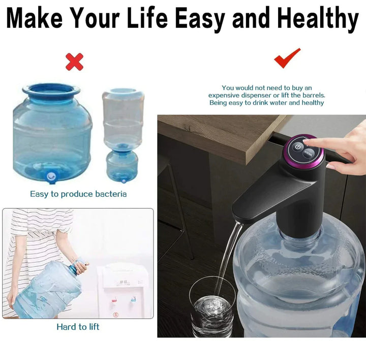 Portable USB Automatic Wireless Electric Water Bottle Pump Dispenser Stornfield