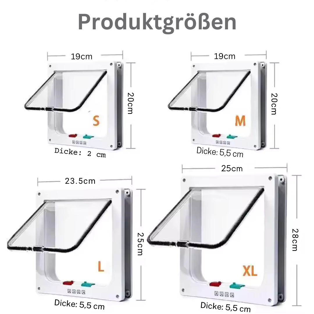 4 Way Pet Door for Cats and Dogs Stornfield